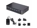 STARTECH.COM 4-Port DisplayPort 1.4 KV Switch 8K 60Hz / 4K 144Hz 2x USB 3.0 Po