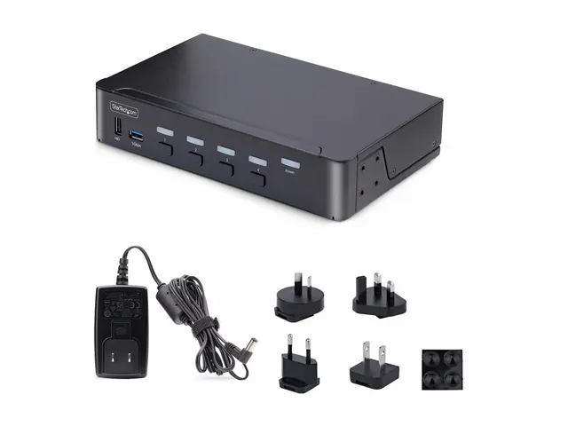 StarTech.com 4-Port DisplayPort 1.4 KVM Switch, 8K 60Hz / 4K 144Hz...
