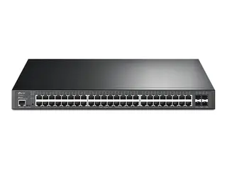 TP-Link JetStream TL-SG3452XP V1 Switch - L2+ - Styrt - 48 x 10/100/1000 (PoE+) + 4 x 10 Gigabit SFP+ - rackmonterbar - PoE+ (500 W)