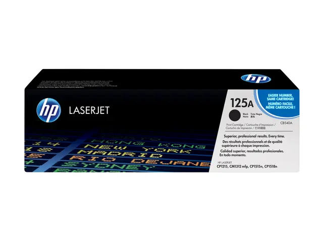 HP 125A - Svart original LaserJet tonerpatron (CB540A) for Color C...