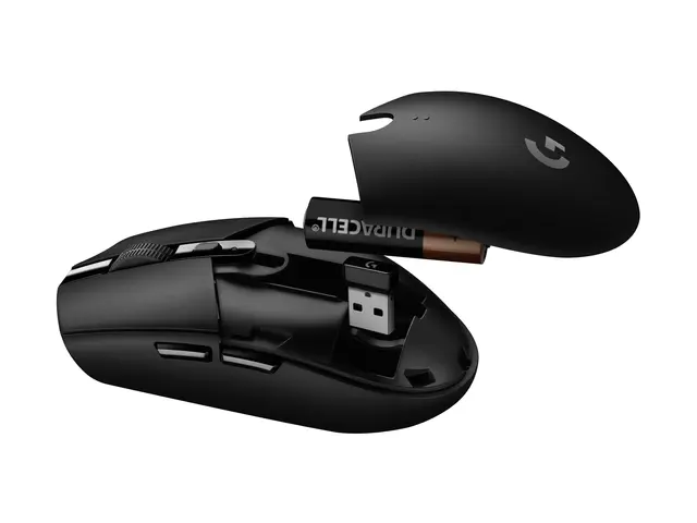 Logitech G G305 - Mus optisk 6 knapper trådløs 2.4 GHz USB mottake...
