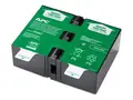 APC Replacement Battery Cartridge #124 - UPS-batteri 1 x batteri - blysyre - for P/N: BR1500G-RS, BX1500M, BX1500M-LM60, SMC1000-2UC, SMC1000-2UTW, SMC1000I-2UC