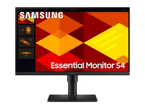 Samsung S24D406GAU - S40GD Series - LED-skjerm 24" - 1920 x 1080 Full HD (1080p) @ 100 Hz - IPS - 250 cd/m² - 1000:1 - 5 ms - 2xHDMI, DisplayPort - høyttalere - svart