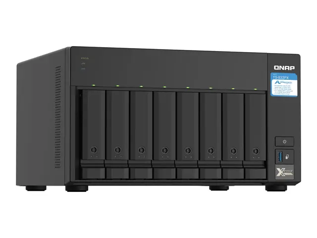QNAP TS-832PX-4G - NAS-server - 8 brønner - SATA 6Gb/s - RAID 0, 1...
