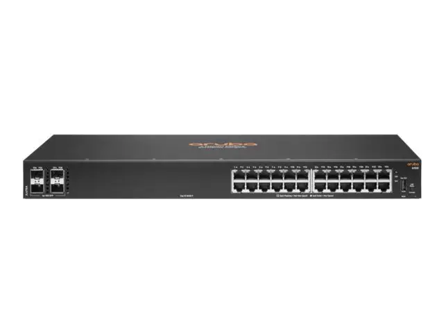 HPE Aruba 6100 24G 4SFP+ Switch - Switch - Styrt - 24 x 10/100/100...