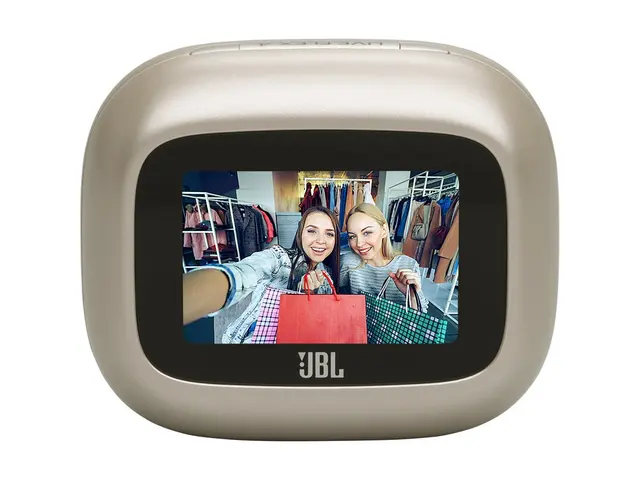 JBL LIVE Flex 4 - True wireless-hodetelefoner med mikrofon i øret - Bluetooth - aktiv støydemping - champagne 