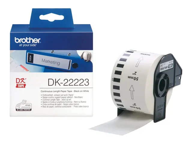 Brother DK-22223 - Papir svart på hvitt Rull (5 cm x 30,5 m) 1 rul...