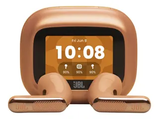 JBL LIVE Flex 4 - True wireless-hodetelefoner med mikrofon i øret - Bluetooth - aktiv støydemping - oransje