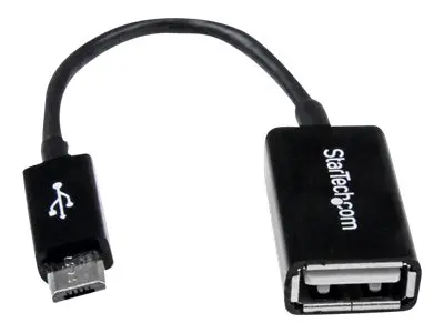 StarTech.com 5in Micro USB to USB OTG Host Adapter - Micro USB Mal...