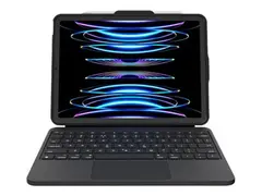 Deqster Prime - Tastatur og folioveske (keyboard) med styrepute - USB-C svart boks - for Apple 10.9-inch iPad (10. generasjon); iPad (A16)