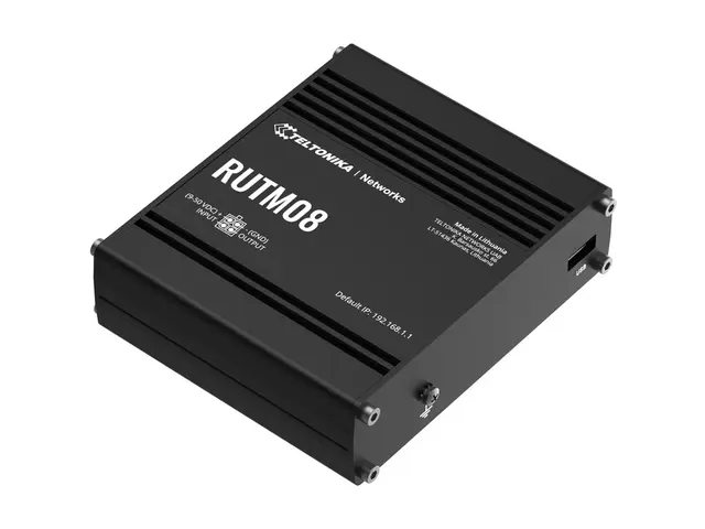 Teltonika RUTM08 - Ruter 3-portssvitsj 1GbE, IEEE 802.3u, PPP DIN-...