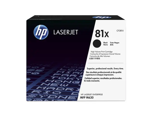 HP 81X - Høy ytelse svart original LaserJet tonerpatron (CF281X) f...