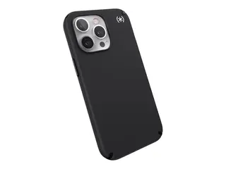 Speck Presidio 2 Pro - Baksidedeksel for mobiltelefon med MagSafe - MagSafe-samsvar - svart/svart/hvit - for Apple iPhone 13 Pro