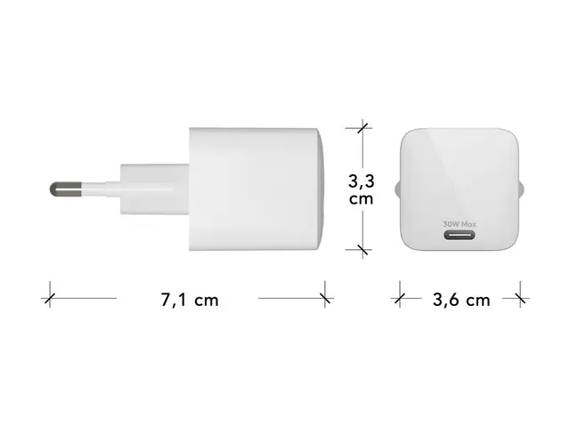 dbramante1928 re-charge - Strømadapter 30 watt PD, QC (USB-C) hvit...
