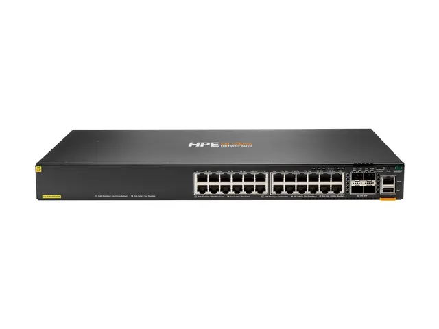 HPE Aruba 6200F 24G Class4 PoE 4SFP+ 370W Switch - Max. Stacking D...