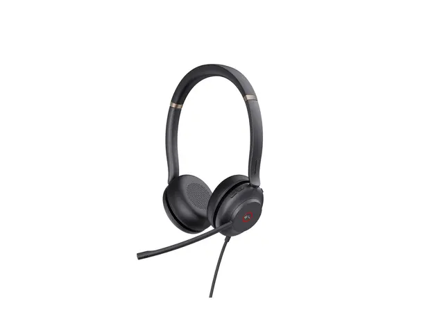 Yealink UH37 Dual - Hodesett on-ear kablet USB lydisolerende svart...