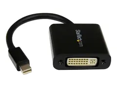 StarTech.com Mini DisplayPort to DVI Adapter 1920x1200 - 1080p - Dongle - Monitor Adapter - Mini DisplayPort Adapter - Mini DP to DVI (MDP2DVI3) - DVI-adapter - Mini DisplayPort (hann) til DVI-I (hunn) - 17 cm - svart