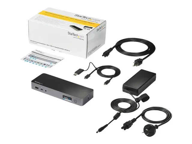 StarTech.com USB-C & USB-A Dock, Hybrid Universal Laptop Docking S...