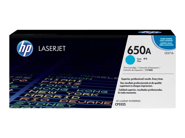 HP 650A - Cyan - original - LaserJet - tonerpatron (CE271A) - for ...