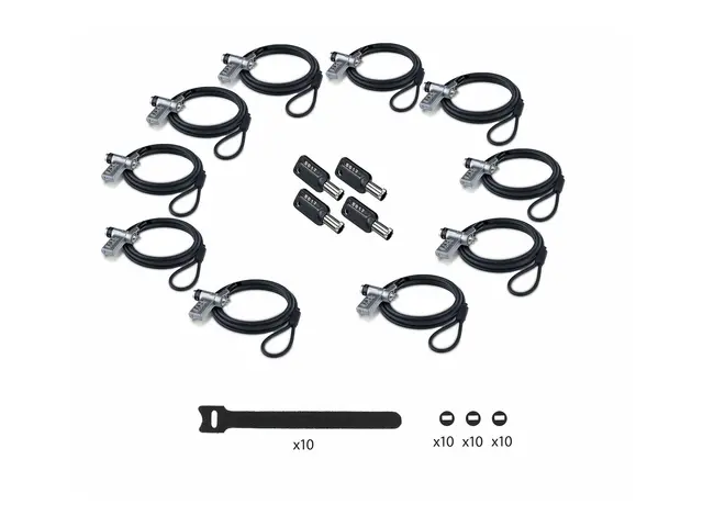 Startech - Sikkerhetskabellås - 3-in-1, keyed alike/combination se...
