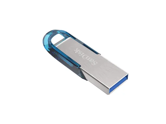 SanDisk Ultra Flair - USB-flashstasjon - 128 GB - USB 3.0 - blå