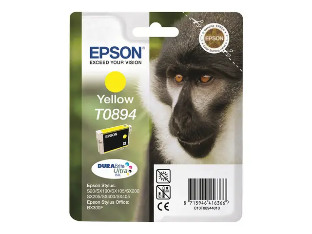 Epson T0894 - 3.5 ml - gul - original - blister - blekkpatron - fo...