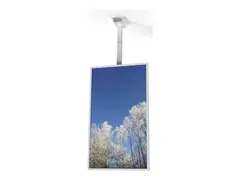 HI-ND - Monteringssett (hylster) - portrett for digitalsignerings-LCD-panel - metall - hvit - skjermst&#248;rrelse: 55&quot; - takmonterbar