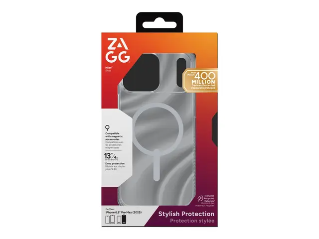 ZAGG Milan Snap - Baksidedeksel for mobiltelefon MagSafe-samsvar g...
