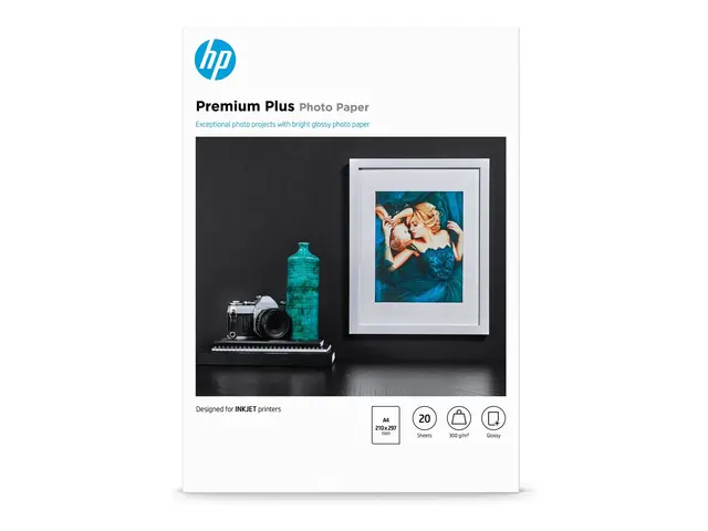 HP Premium Plus Photo Paper - Blank A4 (210 x 297 mm) 300 g/m² 20 ...