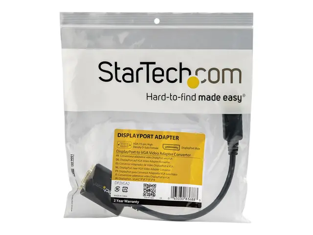 StarTech.com DisplayPort To VGA Video Adapter Converter - Active -...