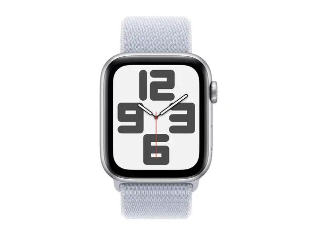 Apple Watch SE (GPS) - 2. generasjon 44 mm sølvaluminium smartklok...