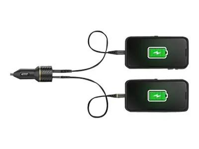 OtterBox Premium - Bilstrømadapter PD 3.0, USB BC 1.2 2 utgangskon...