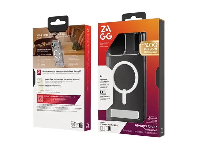 Zagg Crystal Palace Snap - Baksidedeksel for mobiltelefon stativ M...