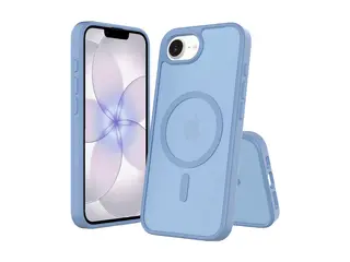 Screenor Icy - Bakdeksel for mobiltelefon MagSafe-samsvar - termoplast-polyuretan (TPU), akryl - himmelblå - for Apple iPhone 16e, 17e
