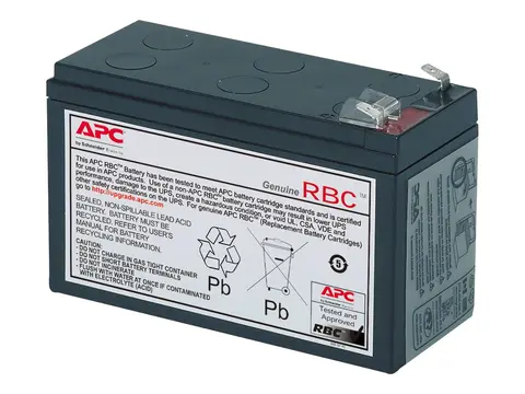 APC Replacement Battery Cartridge #17 - UPS-batteri 1 x batteri - blysyre - svart - for P/N: BE850G2, BE850G2-CP, BE850G2-FR, BE850G2-IT, BE850G2-SP, BE850G2-UK, BVN950M2