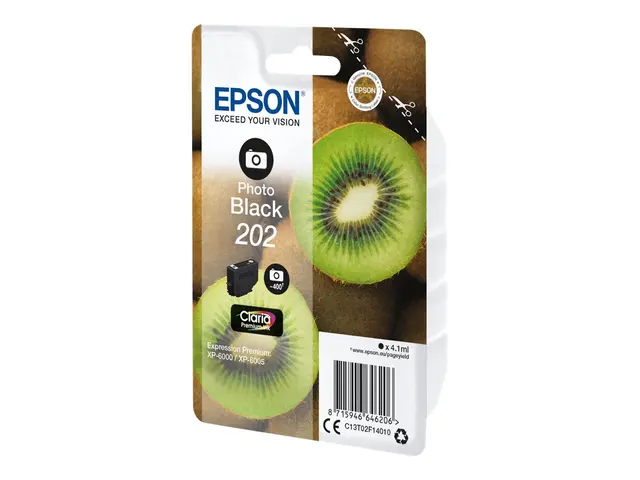 Epson 202 - 4.1 ml - fotosort - original - blære med RF/lyd-alarm ...