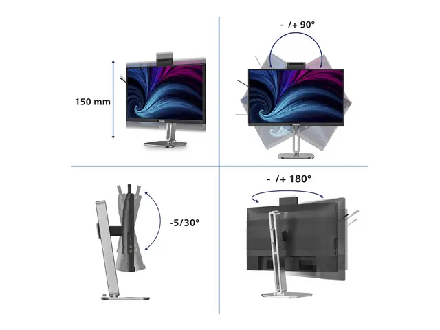 Philips 24B2U4301H - 4000 Series LED-skjerm 24" (23.8" synlig) 192...