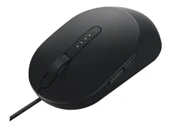 Dell MS3220 - Mus - laser - 5 knapper kablet - USB 2.0 - svart - med 3 years NBD Advance Exchange