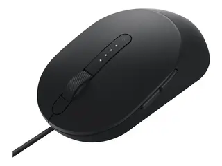 Dell MS3220 - Mus - laser - 5 knapper kablet - USB 2.0 - svart - med 3 years NBD Advance Exchange