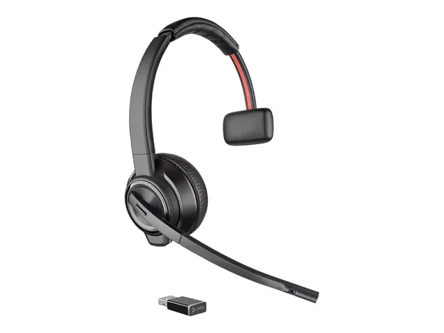 Poly Savi 8210-M Office - 8200 series hodesett on-ear DECT / Bluet...