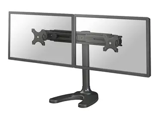Neomounts FPMA-D700DD - Stativ - full bevegelse for 2 LCD-skjermer - svart - skjermstørrelse: 19"-30" - skrivebordsstativ, malje, skrivebordsmonterbar