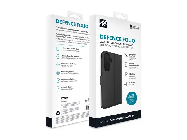 iFrogz Defence - Lommebok for mobiltelefon folio svart Samsung Gal...