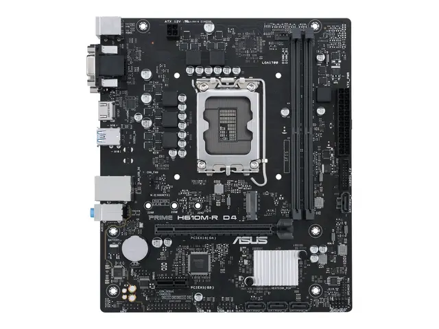ASUS PRIME H610M-R D4 - Hovedkort micro ATX LGA1700-sokkel H610 Ch...
