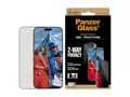 PanzerGlass Privacy - Skjermbeskyttelse for mobiltelefon ultravid passform med EasyAligner - glass - med personvernsfilter - for Apple iPhone 17 Pro Max
