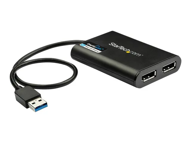 StarTech.com USB 3.0 to Dual DisplayPort Adapter 4K 60Hz, DisplayL...