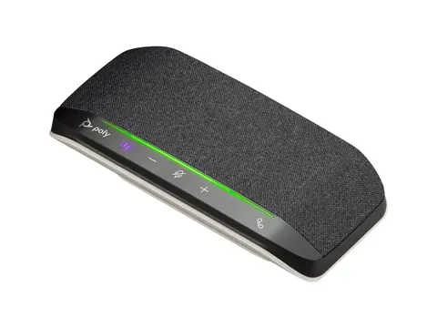 HP Poly Sync 10-M - Høyttalende håndfri telefon kablet - USB-A, USB-C - sølv - Certified for Microsoft Teams