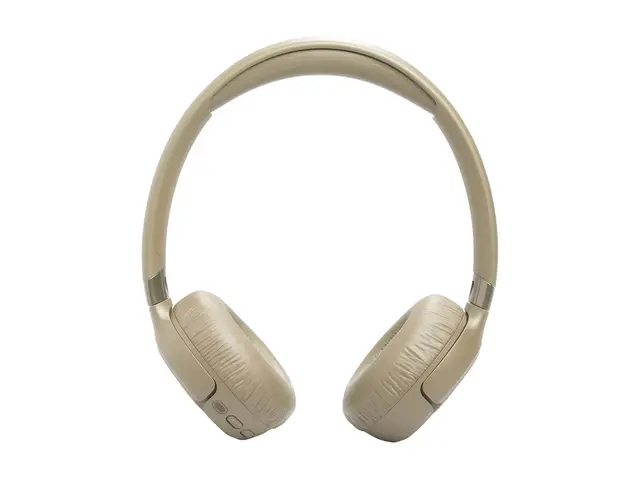 JBL TUNE 680NC - Hodetelefoner med mikrofon on-ear - Bluetooth - trådløs, kablet - aktiv støydemping - beige 