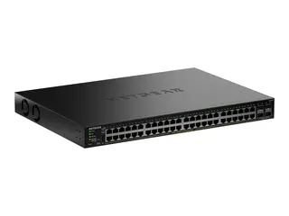 NETGEAR GS348TPv2 - Switch - 2+/L3 Lite smart - 48 x 10/100/1000 (PoE+) + 4 x SFP - stasjonær, rackmonterbar - PoE+ (380 W)