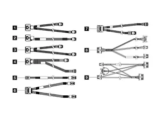Lenovo - SATA/SAS-kabelsett - for 2,5" Chassis Middle Backplane