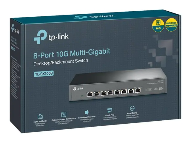 TP-Link TL-SX1008 V1 - Switch - stasjonær, rackmonterbar